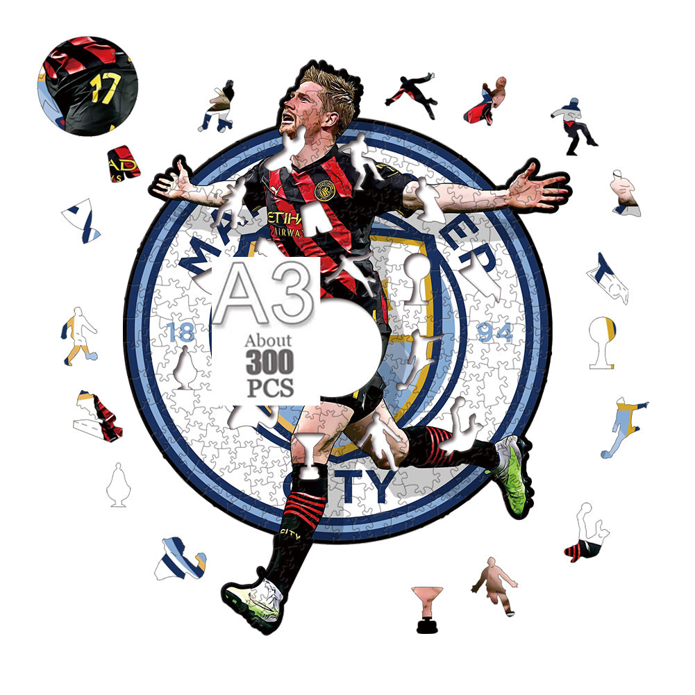 Kevin De Bruyne - Wooden Puzzle